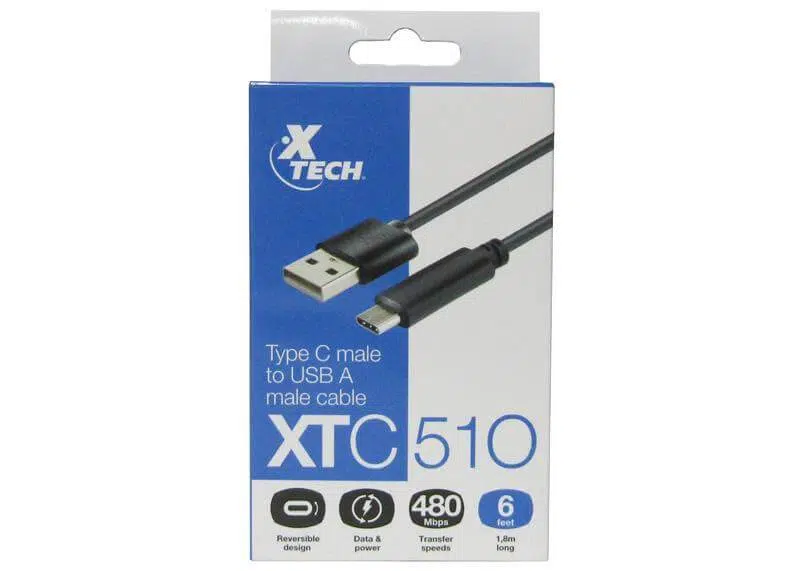 Cable-Xtech-XTC-510-con-conector-Tipo-C-macho-a-USB-2_0-A-macho-2